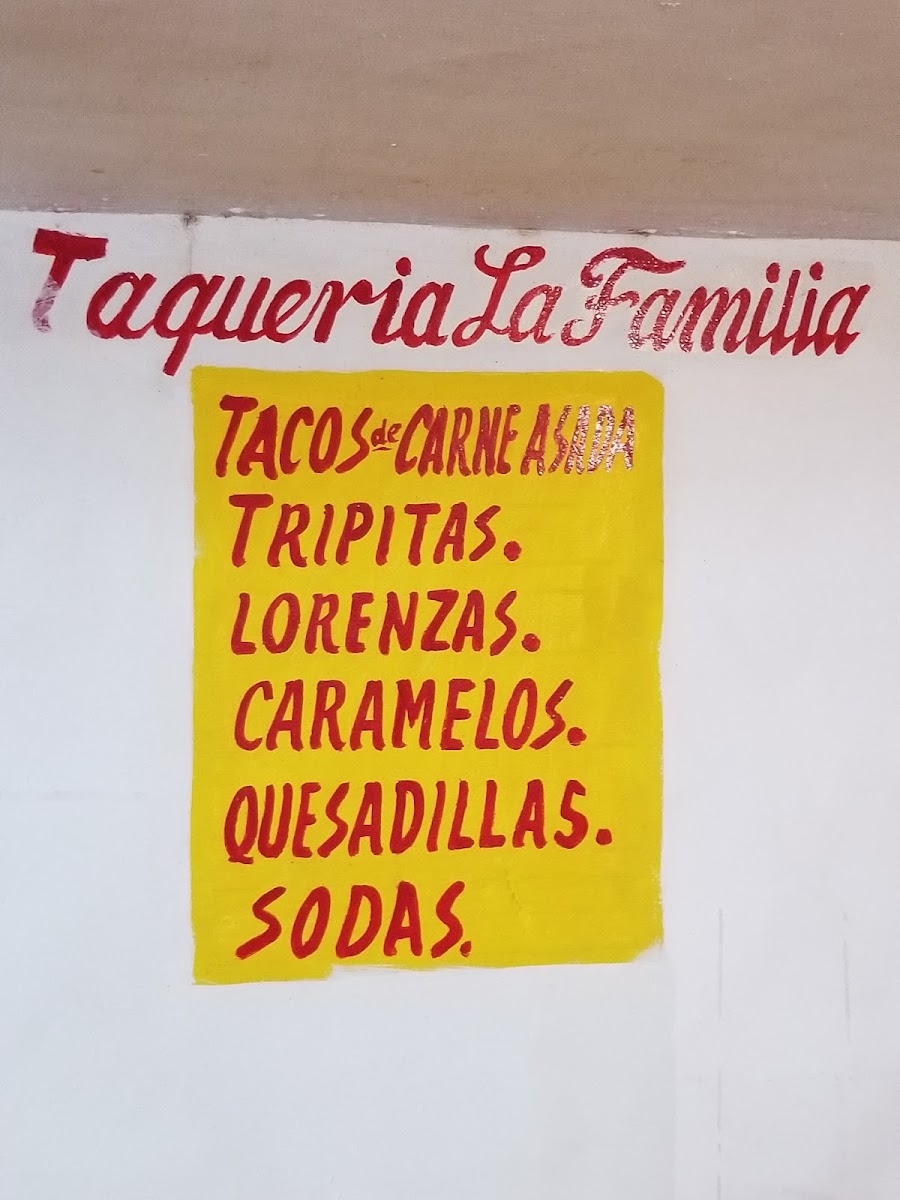 Taqueria la familia Menu - Image 1